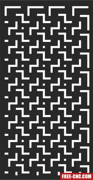 Wall screen door screen wall screen - Free dxf for laser cutting and plasma