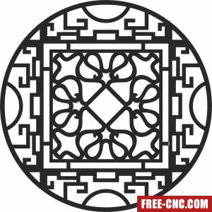 Screen door wall decorative - Free dxf files ready to cut