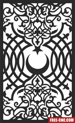 Wall pattern wall - Download free dxf for cnc plasma cutting
