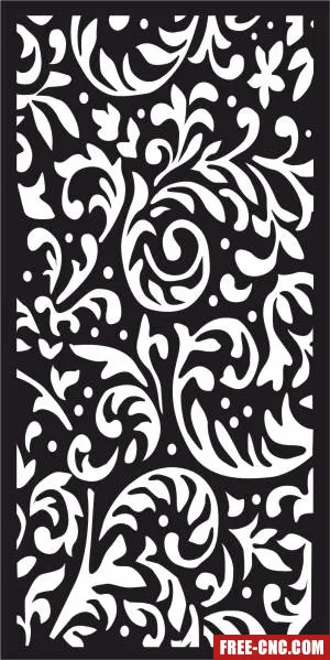 Decorative panel door wall screen pattern - Free dxf for laser cutting and plasma Decorative panel door wall screen pattern - Free dxf for laser cutting and plasma