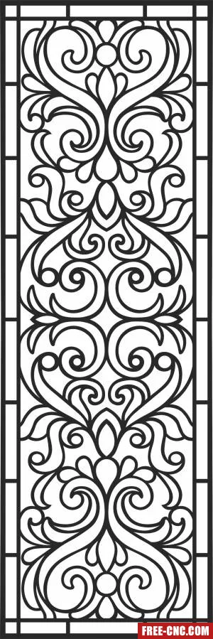 Decorative wall pattern wall pattern wall - Free dxf for laser cutting and plasma