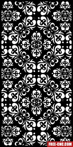 Decorative pattern wall screens panel for doors - free dxf download Decorative pattern wall screens panel for doors - free dxf download
