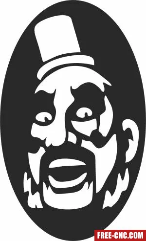 Captain spaulding clipart - Free dxf download