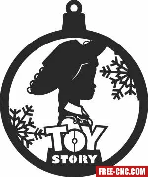 Toy story christmas ball - Free dxf for laser cutting and plasma