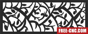 Door screen wall screen pattern - Download free dxf for cnc plasma cutting