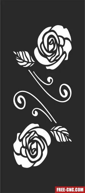 Pattern wall screen pattern screen - Free dxf download