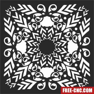 Wall decorative pattern - Download free dxf for cnc plasma cutting Wall decorative pattern - Download free dxf for cnc plasma cutting