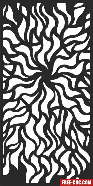 Decorative screen wall decorative - Download free dxf for cnc plasma cutting