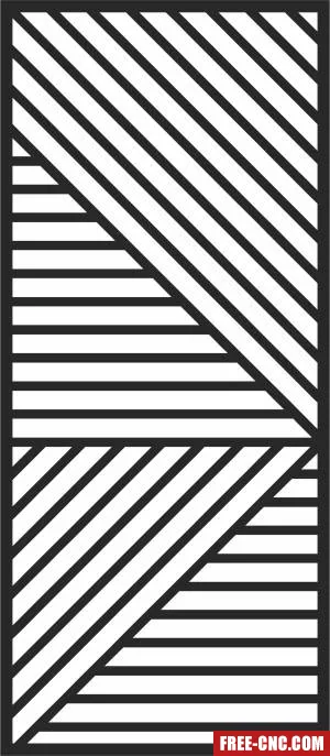 Pattern decorative wall - Download free dxf for cnc plasma cutting