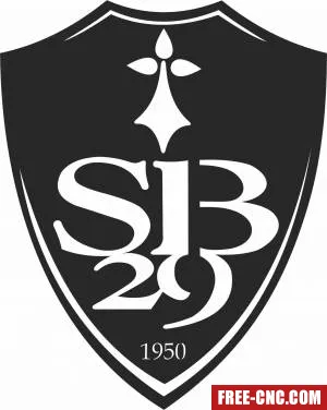 Stade brestois 29 logo football - Free dxf download