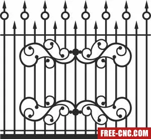 Gate door fence - Free dxf files ready to cut