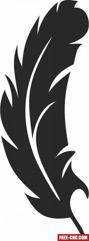 Feather decor sign 3 - Free dxf files ready to cut