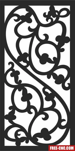 Pattern wall wall pattern wall door pattern - Download free dxf for cnc plasma cutting