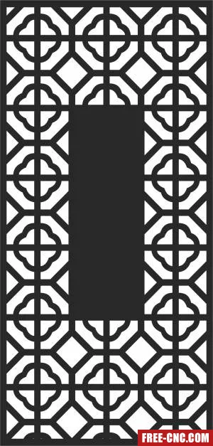 Door wall decorative pattern decorative - Download free dxf for cnc plasma cutting