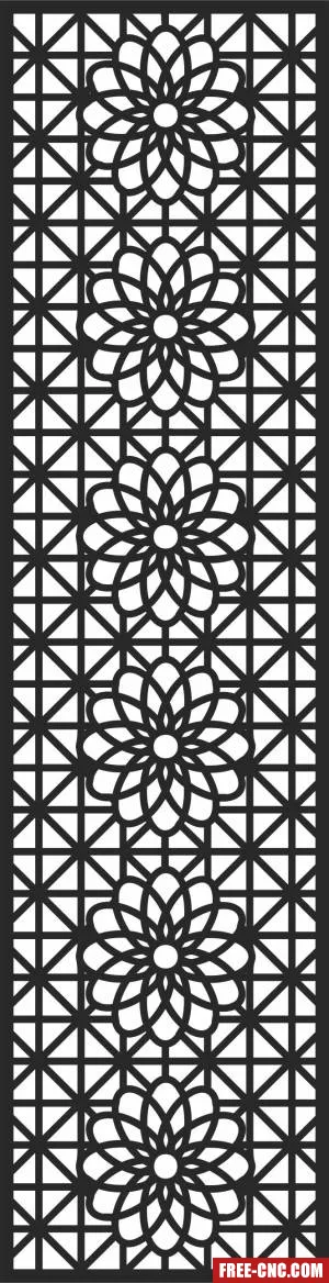 Wall pattern door - Free dxf download