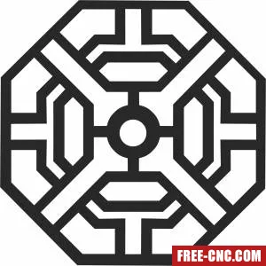 Pattern mandala wall arts - Download free dxf for cnc plasma cutting
