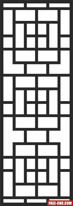 Decorative pattern wall door - Download free dxf for cnc plasma cutting Decorative pattern wall door - Download free dxf for cnc plasma cutting