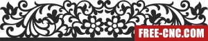 Screen pattern door wall door decorative - Free dxf files ready to cut