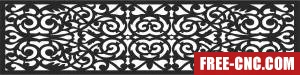 Decorative door pattern wall - Free dxf files ready to cut