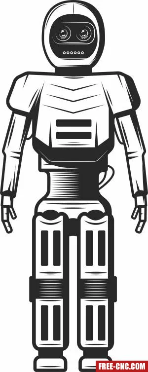 Robot cliparts - Free dxf for laser cutting and plasma