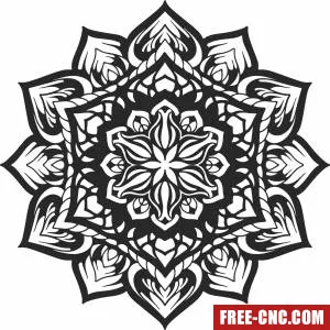 Decorative mandala pattern - Download free dxf for cnc plasma cutting