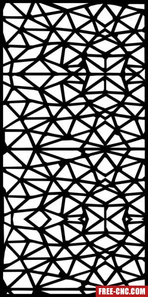 Decorative screen panel door pattern - free dxf download Decorative screen panel door pattern - free dxf download