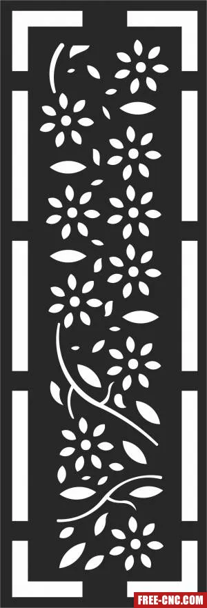 Screen door decorative door decorative screen decorative - Free dxf files ready to cut