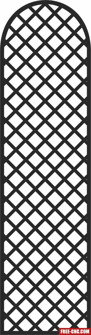 Door decorative door - Free dxf files ready to cut