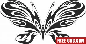 Butterfly art - Free dxf download