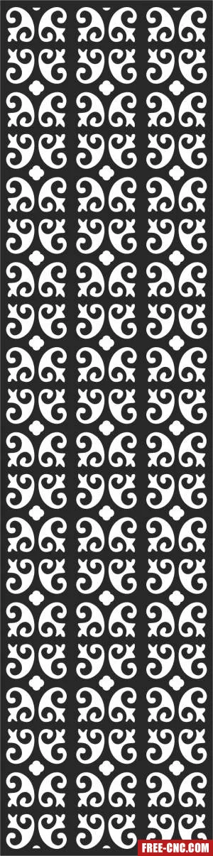Door decorative pattern decorative pattern - Free dxf files ready to cut
