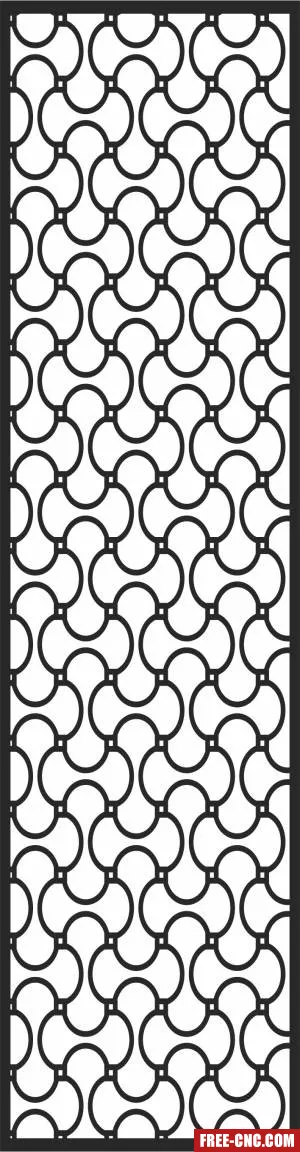 Wall pattern door screen - Download free dxf for cnc plasma cutting