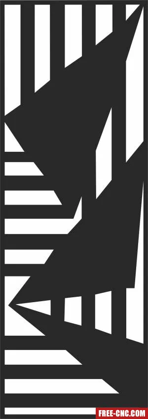 Screen decorative wall door - Free dxf download