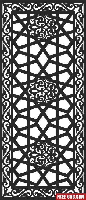 Wall screen decorative - Download free dxf for cnc plasma cutting