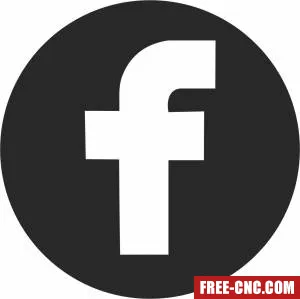 Facebook logo clipart - Download free dxf for cnc plasma cutting