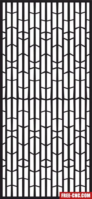 Decorative panel door wall screen pattern - Download free dxf for cnc plasma cutting