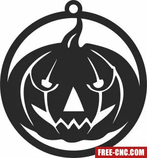 Pumpkin halloween ornament - Download free dxf for cnc plasma cutting