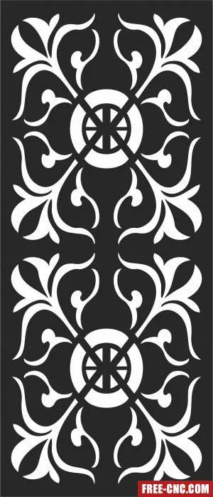 Pattern screen decorative pattern door wall - Download free dxf for cnc plasma cutting