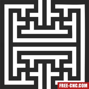 Wall decorative screen decorative - Free dxf files ready to cut