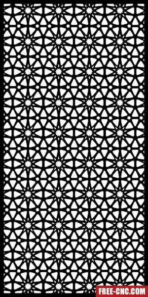 Decorative pattern wall screens panel for doors - free dxf download