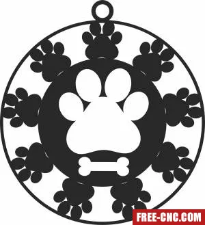 Dog ornament cliparts - Download free dxf for cnc plasma cutting