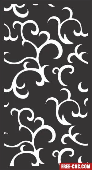 Decorative pattern wall screens panel for doors - free dxf download Decorative pattern wall screens panel for doors - free dxf download