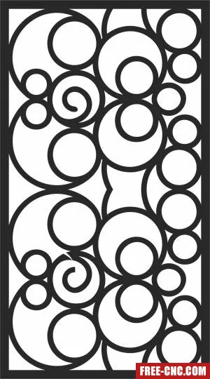Decorative screen door decorative door wall pattern - Download free dxf for cnc plasma cutting