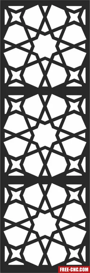 Wall pattern door - Free dxf for laser cutting and plasma