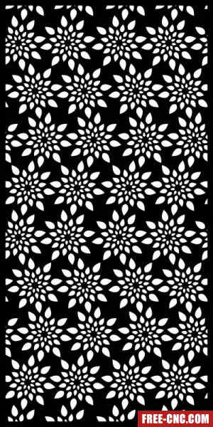 Decorative panels for doors wall screen pattern - free dxf download