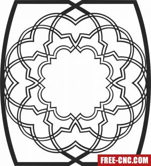 Wall decor pattern cliparts - Download free dxf for cnc plasma cutting