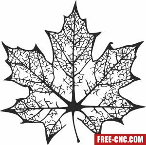 Maple leaf wall arts - Free dxf for laser cutting and plasma