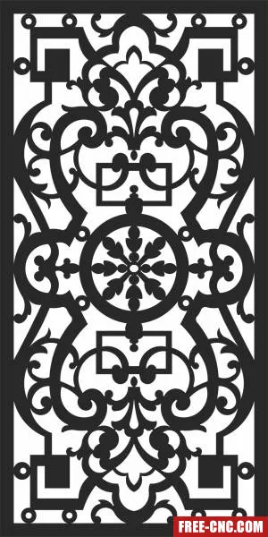 Decorative wall pattern decorative pattern - Free dxf files ready to cut Decorative wall pattern decorative pattern - Free dxf files ready to cut