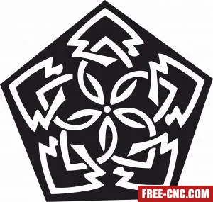 Mandala wall art - Download free dxf for cnc plasma cutting