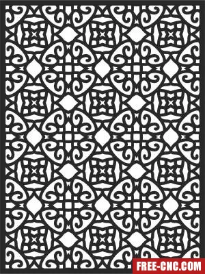 Door screen pattern - Free dxf files ready to cut Door screen pattern - Free dxf files ready to cut