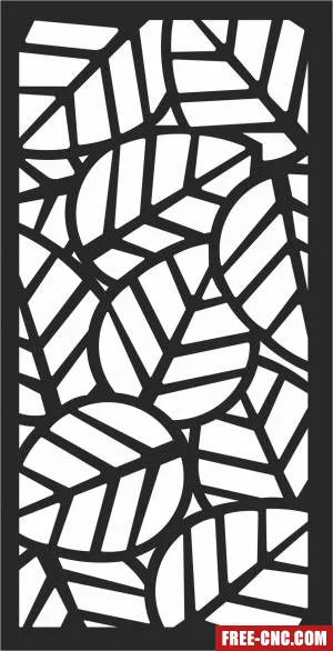 Pattern decorative door - Free dxf for laser cutting and plasma